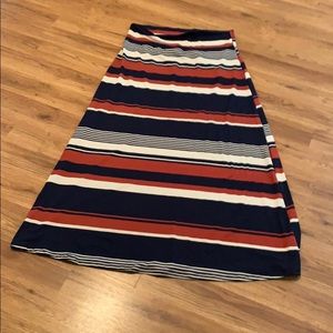 Agnes & Dora striped maxi dress